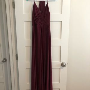 David’s Bridal jersey bridesmaids dress